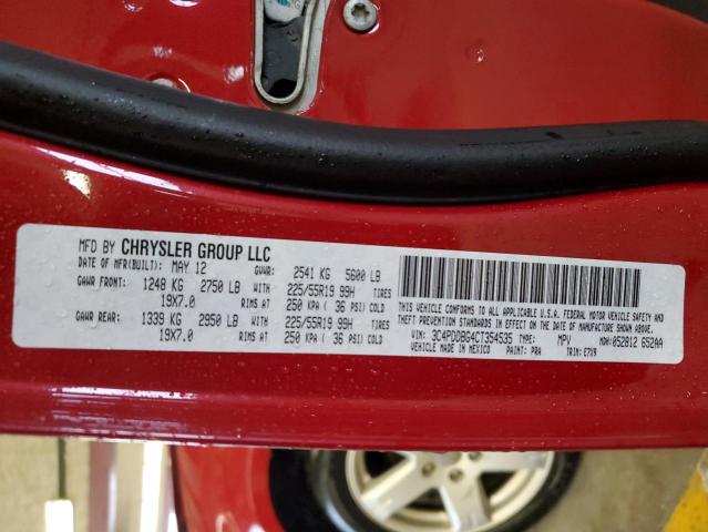 2012 Dodge Journey Sxt VIN: 3C4PDDBG4CT354535 Lot: 49160334