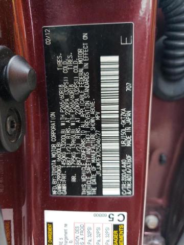 Lot #2484956966 2012 LEXUS GX 460 PRE salvage car