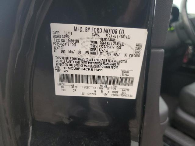 2012 Ford Escape Limited VIN: 1FMCU9EG4CKB11411 Lot: 48684064