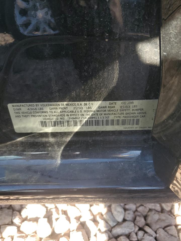 3VWRZ71K68M111132 2008 Volkswagen Jetta Se