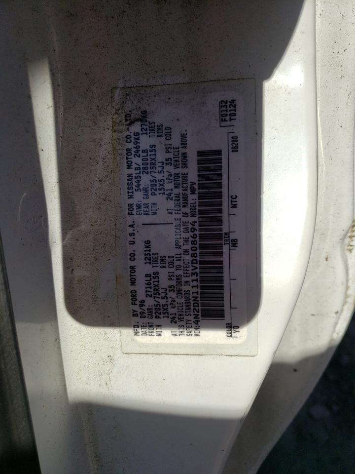 4N2DN1113VD808694 1997 Nissan Quest Xe