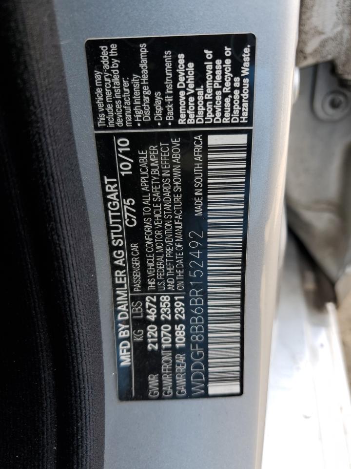 WDDGF8BB6BR152492 2011 Mercedes-Benz C 300 4Matic