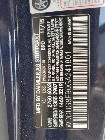 2016 MERCEDES-BENZ S 550 4MAT WDDUG8FB0GA241801