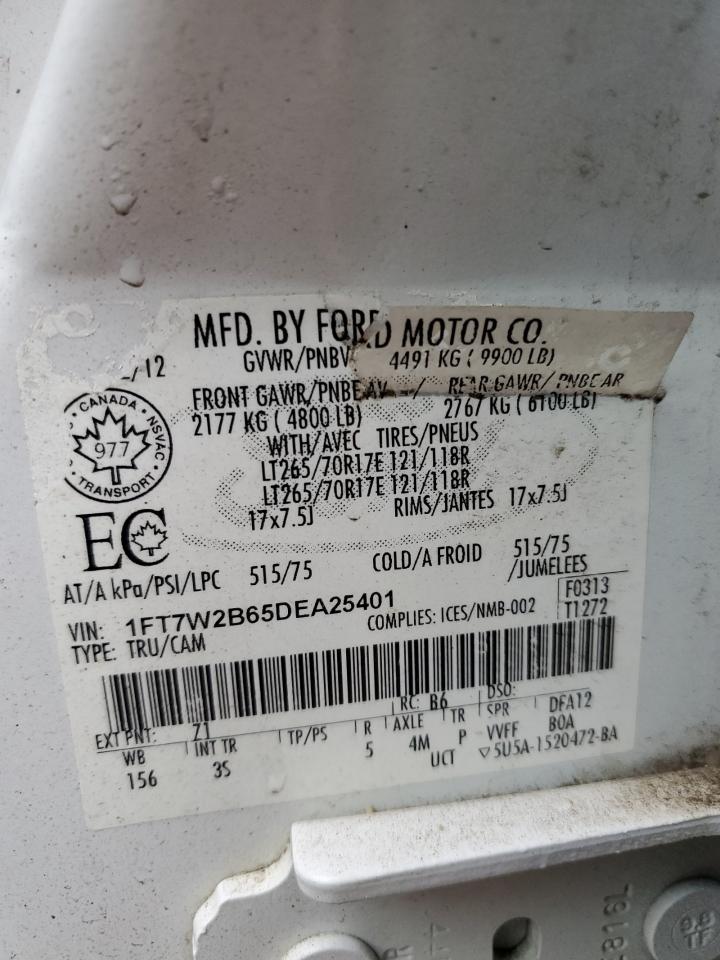 1FT7W2B65DEA25401 2013 Ford F250 Super Duty