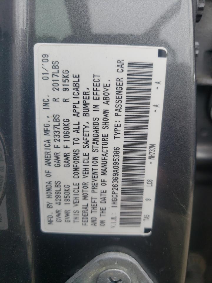 1HGCP26369A095386 2009 Honda Accord Lx