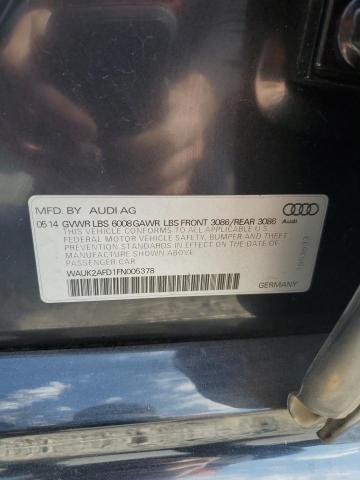 2015 AUDI S8 QUATTRO WAUK2AFD1FN005378