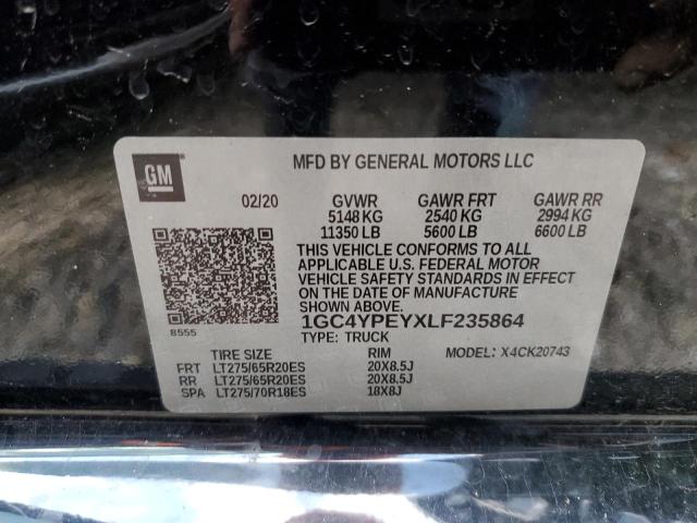 2020 CHEVROLET 2500 HD 1GC4YPEYXLF235864