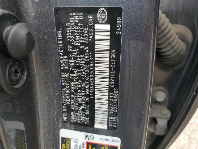 2009 Toyota Camry Se VIN: 4T1BK46K09U084311 Lot: 49213544