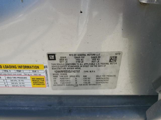 2013 Chevrolet Traverse Ls VIN: 1GNKRFED3DJ142797 Lot: 53225724