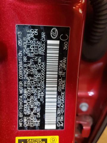 2013 Lexus Es 350 VIN: JTHBK1GGXD2065684 Lot: 50633254