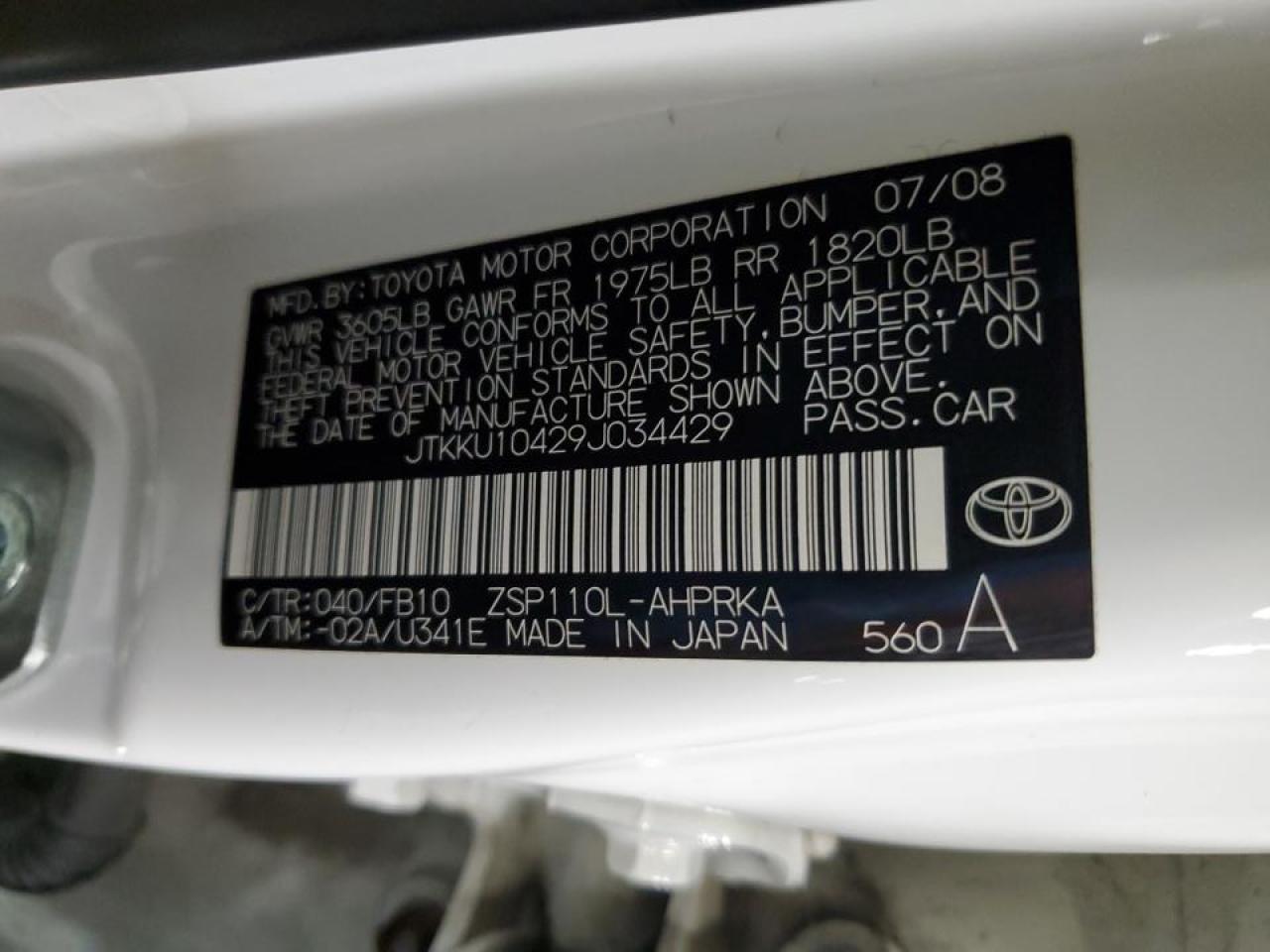 JTKKU10429J034429 2009 Toyota Scion Xd