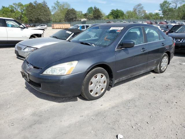 HONDA ACCORD LX 2004 black sedan 4d gas 1HGCM66344A045188 photo #1