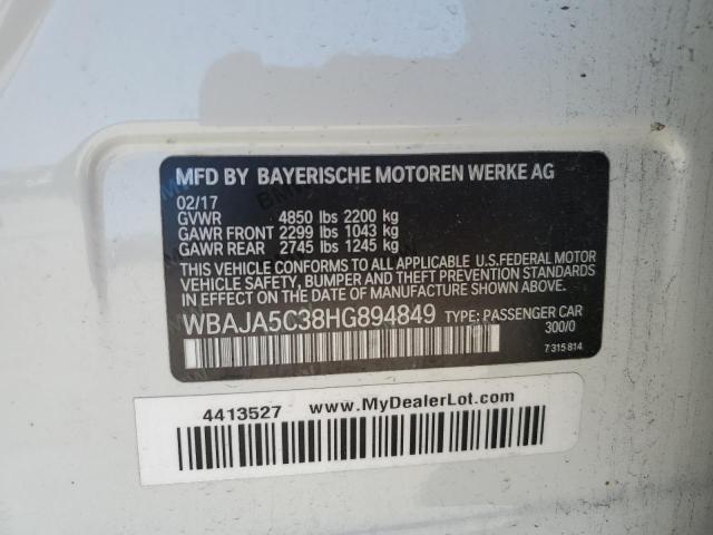2017 BMW 5 SERIES WBAJA5C38HG894849