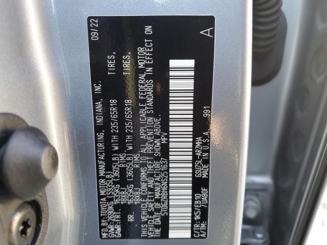 VIN 5TDGZRBH6NS251637 2022 Toyota Highlander, Xle no.13