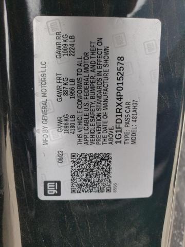 2023 CHEVROLET CAMARO LT - 1G1FD1RX4P0152578