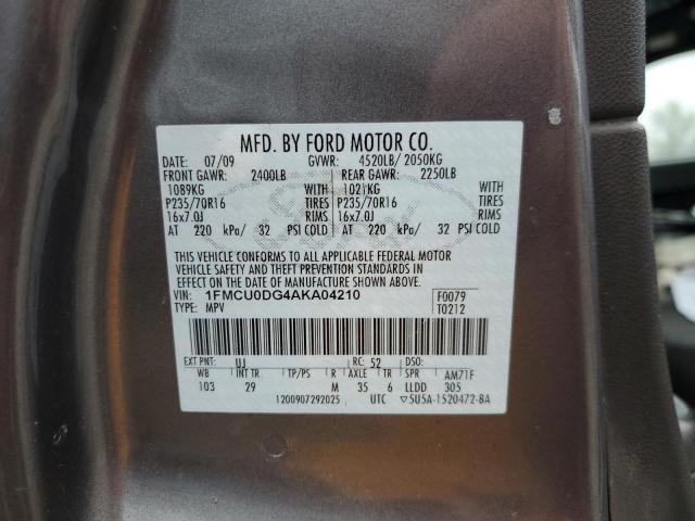 1FMCU0DG4AKA04210 2010 Ford Escape Xlt