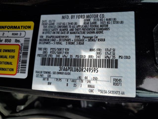 VIN 3FA6P0LU6DR249595 2013 Ford Fusion, Se Hybrid no.12