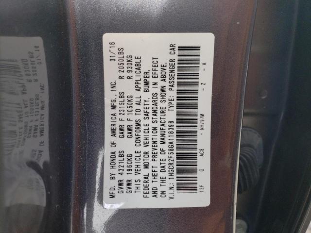 2016 HONDA ACCORD SPO - 1HGCR2F58GA118398
