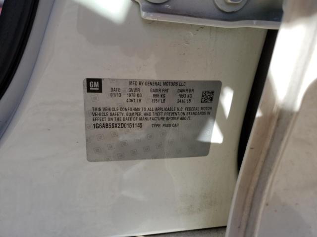 2013 Cadillac Ats Luxury VIN: 1G6AB5SX2D0151145 Lot: 50284004