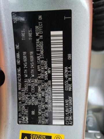 2018 Toyota Highlander Le VIN: 5TDBZRFH5JS495388 Lot: 51424594