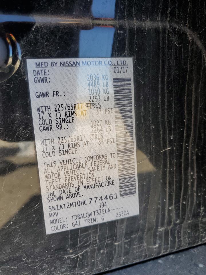 5N1AT2MT0HC774461 NISSAN ROGUE 2017