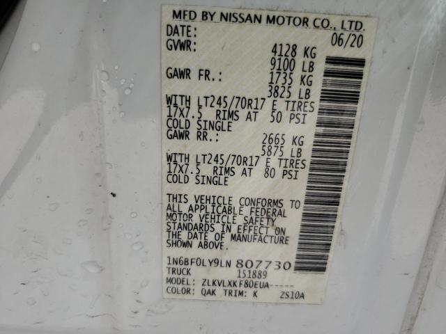 1N6BF0LY9LN807730 Nissan NV 2500 S 13