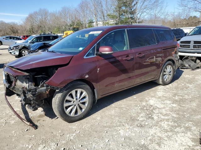 Lot #2505851356 2015 KIA SEDONA EX salvage car