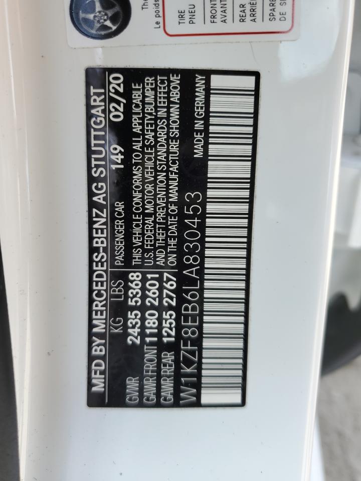 W1KZF8EB6LA830453 2020 Mercedes-Benz E 350 4Matic