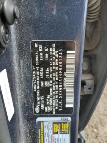 2015 Kia Optima Ex VIN: 5XXGN4A76FG491345 Lot: 51186734