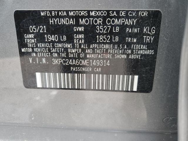 2021 HYUNDAI ACCENT SE 3KPC24A60ME149314