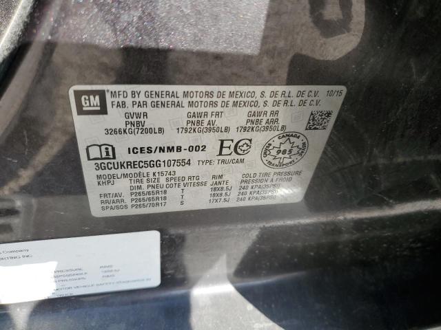 2016 CHEVROLET SILVRDO LT 3GCUKREC5GG107554