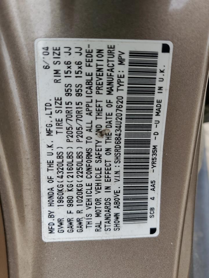 SHSRD68434U207620 2004 Honda Cr-V Lx