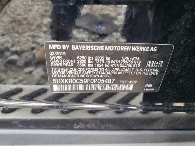 VIN 5UXKR0C59F0P05487 2015 BMW X5, Xdrive35I no.13