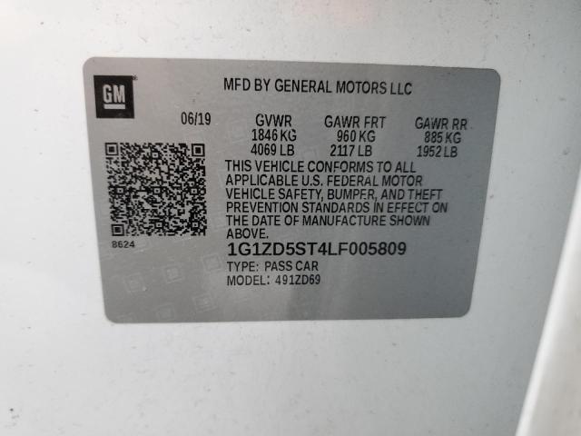 2020 CHEVROLET MALIBU LT - 1G1ZD5ST4LF005809