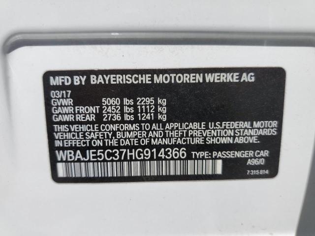 2017 BMW 540 I WBAJE5C37HG914366
