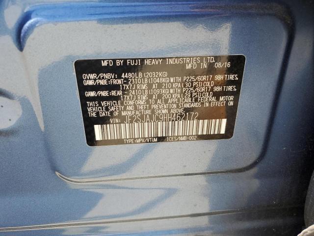 2017 Subaru Forester 2.5I Limited VIN: JF2SJAJC9HH462172 Lot: 50700074