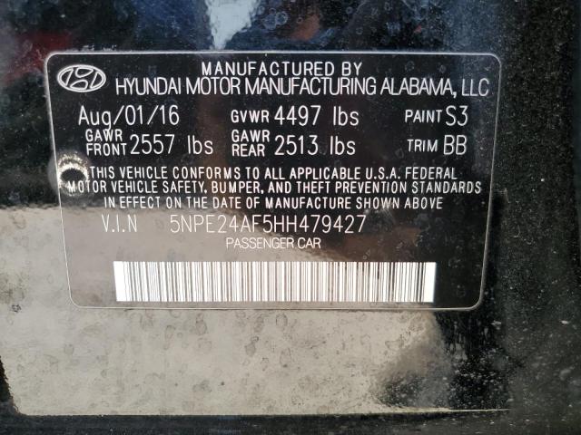 2017 HYUNDAI SONATA SE - 5NPE24AF5HH479427