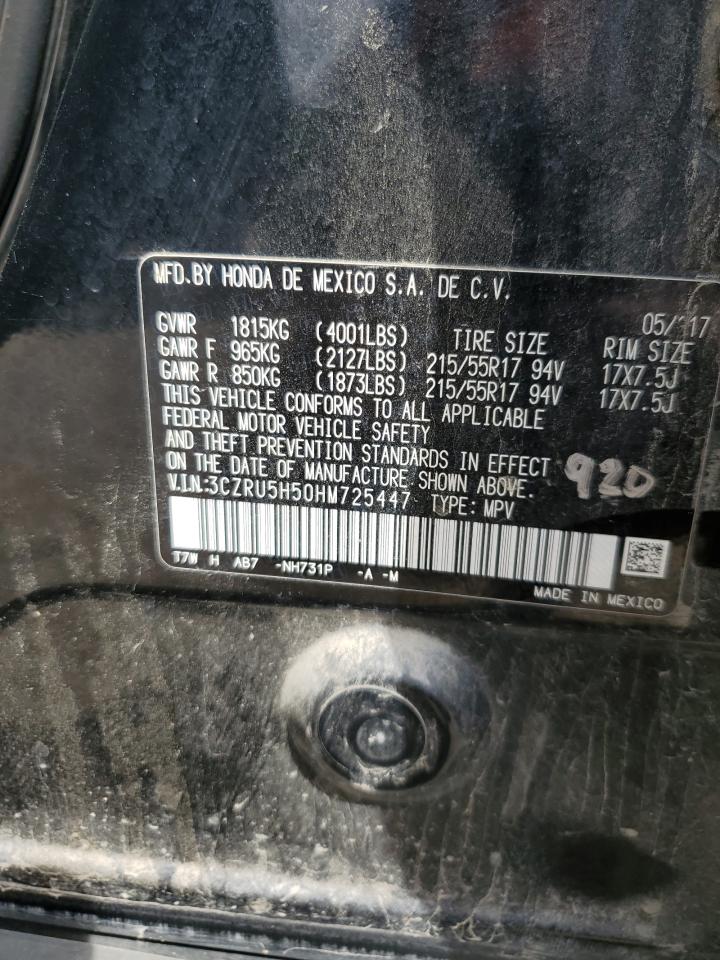 3CZRU5H50HM725447 HONDA HR-V 2017