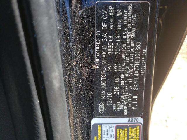 2017 KIA FORTE LX - 3KPFL4A77HE101883