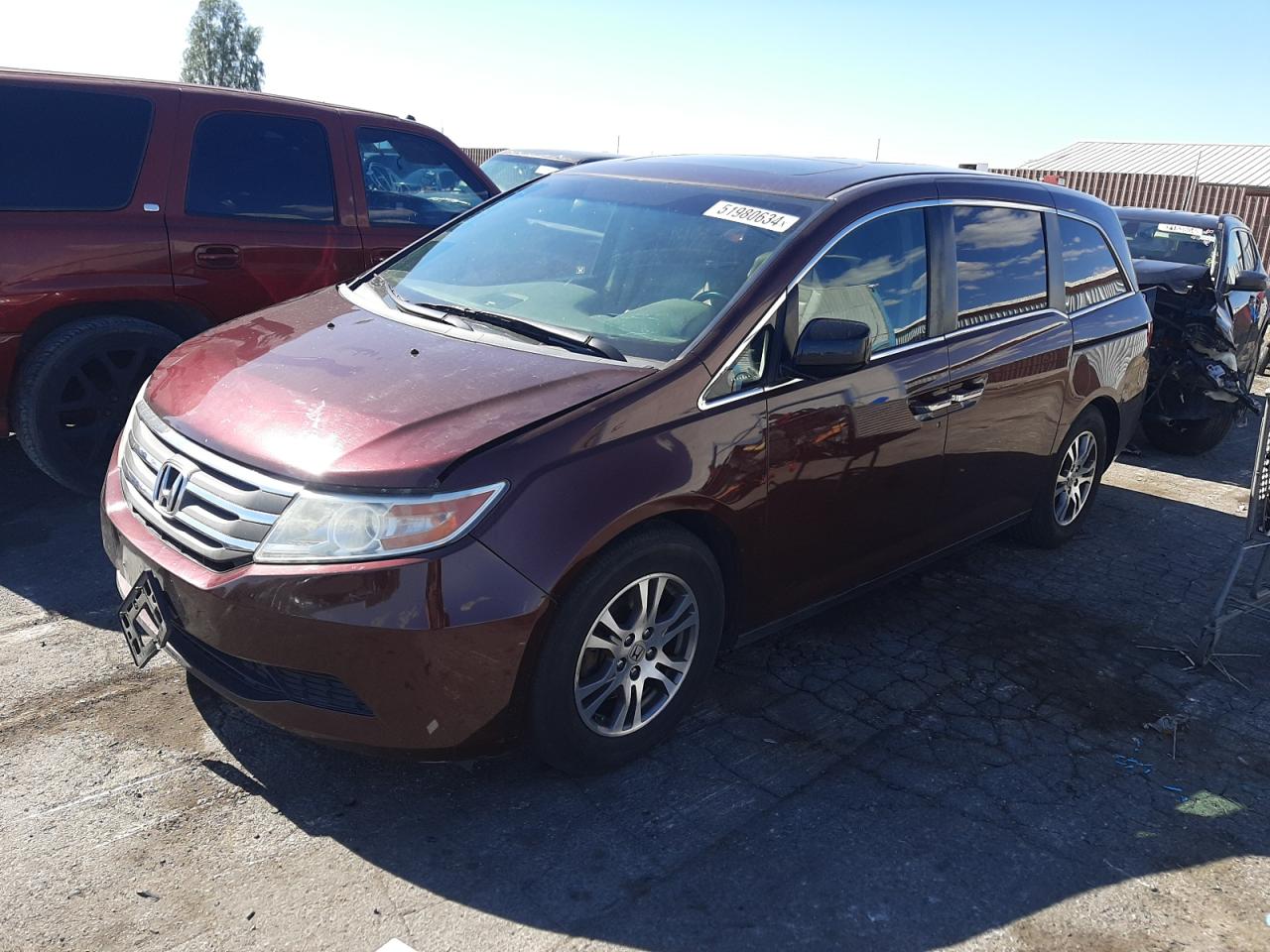 2012 Honda Odyssey Exl vin: 5FNRL5H65CB018536