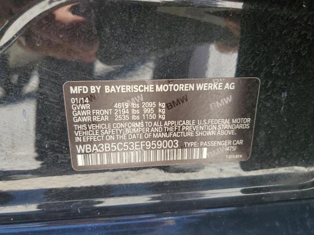 2014 BMW 328 Xi Sulev VIN: WBA3B5C53EF959003 Lot: 52033694