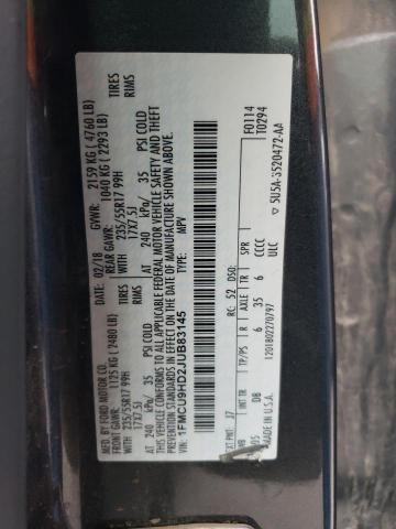 2018 Ford Escape Sel VIN: 1FMCU9HD2JUB83145 Lot: 50890734