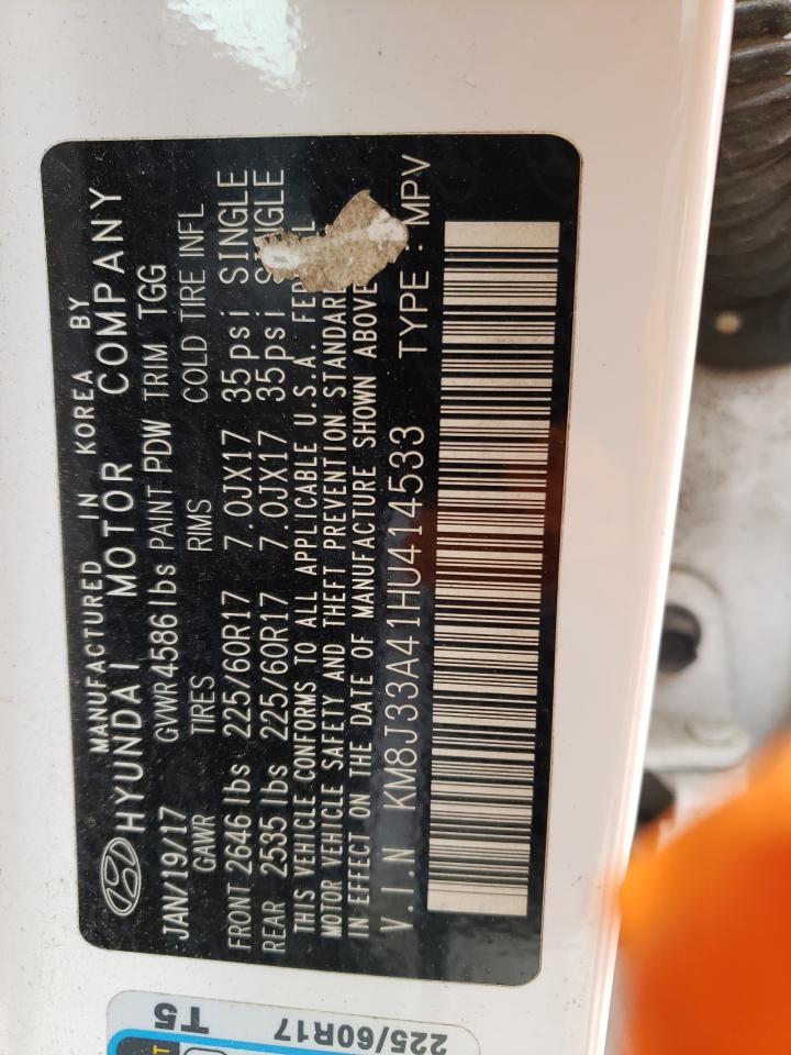 KM8J33A41HU414533 2017 Hyundai Tucson Limited