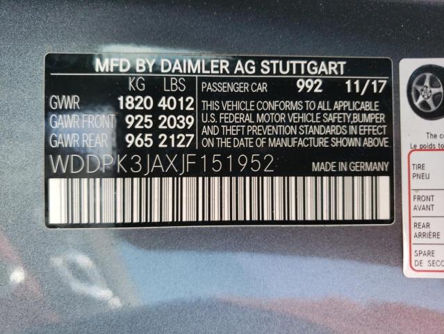 2018 MERCEDES-BENZ SLC 300 - WDDPK3JAXJF151952