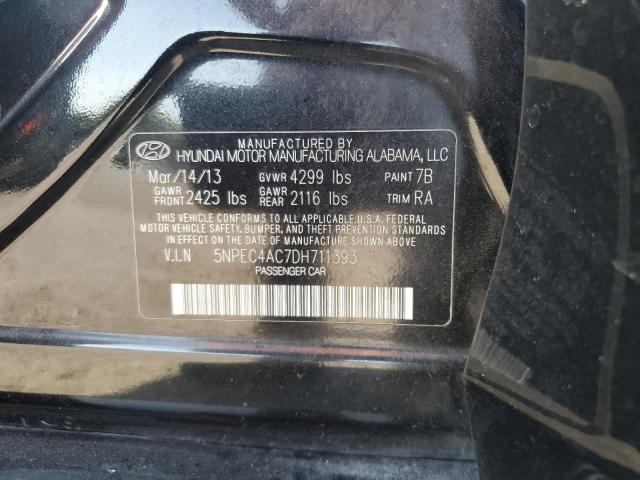 2013 Hyundai Sonata Se VIN: 5NPEC4AC7DH711393 Lot: 51970784