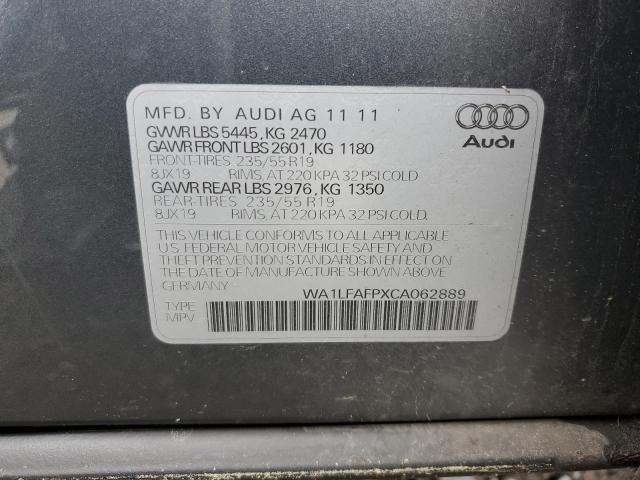 2012 Audi Q5 Premium Plus VIN: WA1LFAFPXCA062889 Lot: 50304714