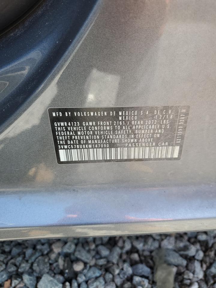 3VWC57BU8KM147090 2019 Volkswagen Jetta S