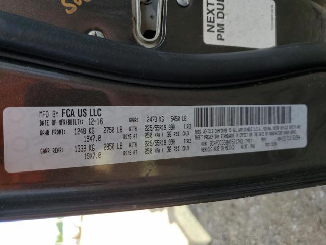 2017 Dodge Journey Crossroad VIN: 3C4PDCGG8HT571743 Lot: 52916754