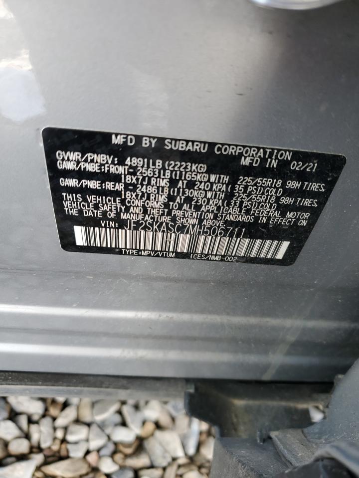 JF2SKASC7MH506711 2021 Subaru Forester Limited