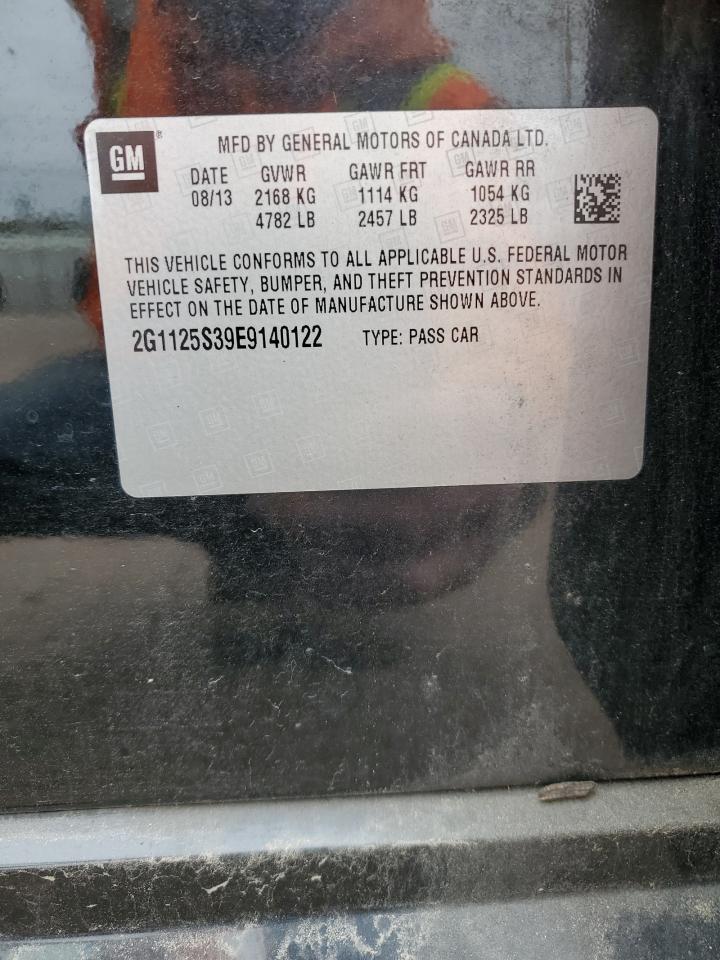2G1125S39E9140122 2014 Chevrolet Impala Lt